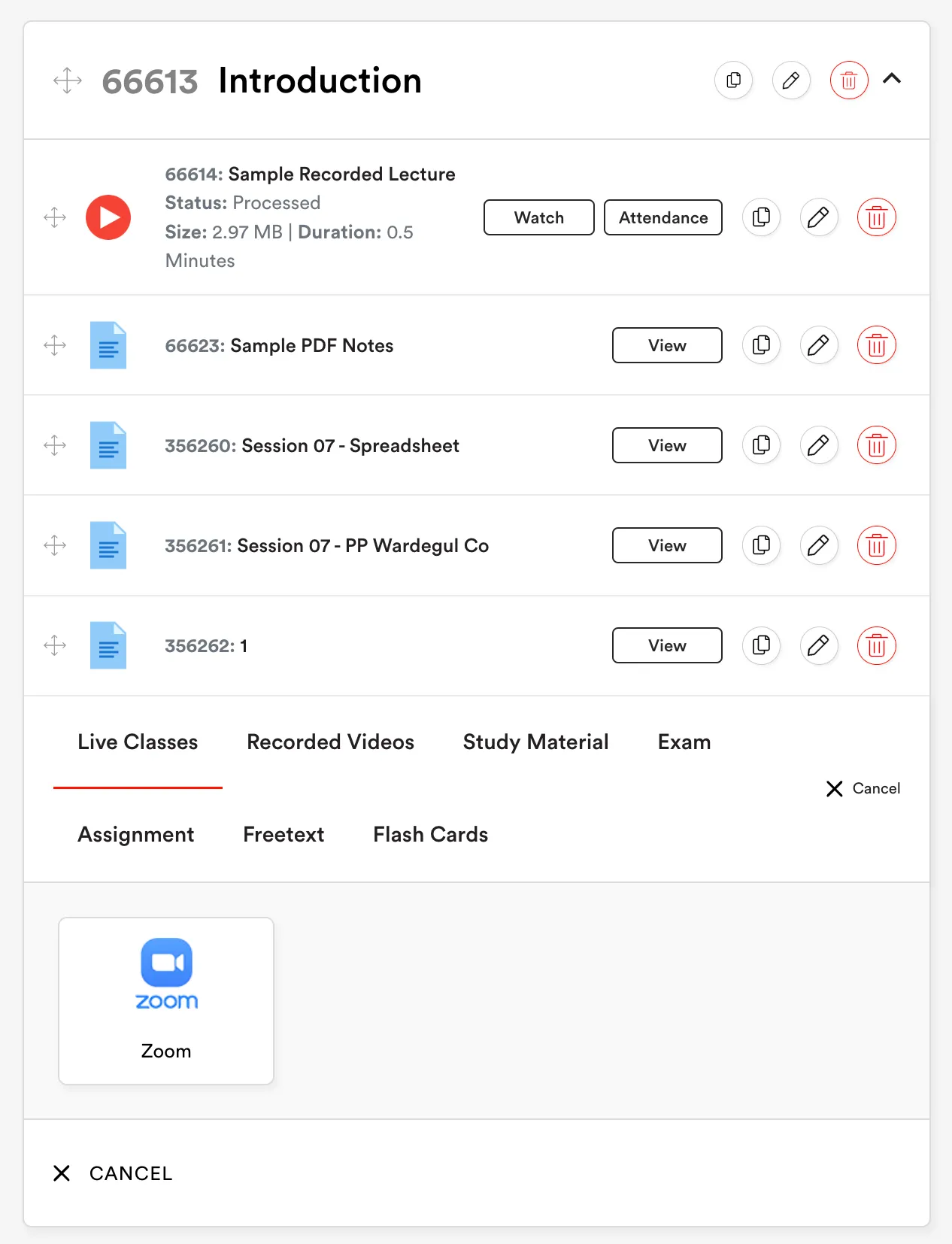 Learn360 mobile app showing a live class in progress